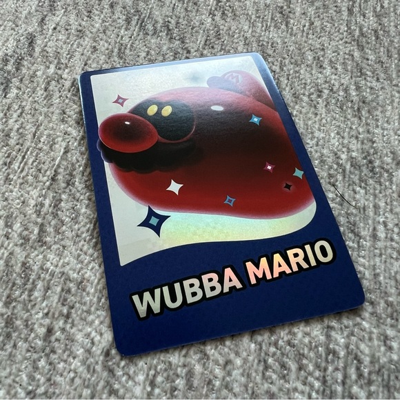 Nintendo Switch Super Mario Wonder Exclusive Promo Wubba Mario Holographic Card - Picture 3 of 4